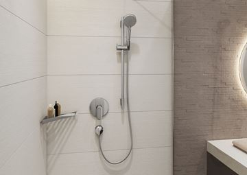 HANSGROHE ADDSTORIS rohová police, nástěnná, chrom 41741000 Obrázek - fotka