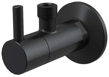 ALCA rohový ventil 1/2"x3/8", s filtrem, matná černá