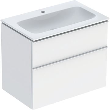 GEBERIT ICON skříňka s umyvadlem 75x48x63 cm, 2 zásuvky, KeraTect, matná bílá