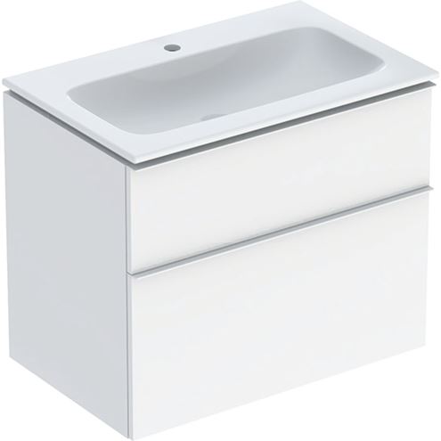 GEBERIT ICON skříňka s umyvadlem 75x48x63 cm, 2 zásuvky, KeraTect, lesklá bílá 502.332.01.1 Obrázek - Hlavní obrázek