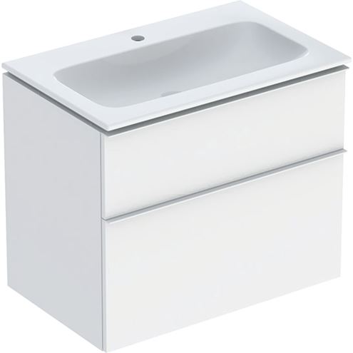 GEBERIT ICON skříňka s umyvadlem 75x48x63 cm, 2 zásuvky, matná bílá 502.336.01.3 Obrázek - Hlavní obrázek