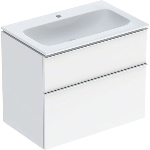 GEBERIT ICON skříňka s umyvadlem 75x48x63 cm, 2 zásuvky, lesklá bílá 502.336.01.2 Obrázek - Hlavní obrázek
