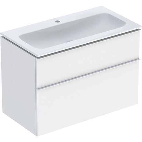 GEBERIT ICON skříňka s umyvadlem 90x48x63 cm, 2 zásuvky, KeraTect, matná bílá 502.333.01.3 Obrázek - Hlavní obrázek