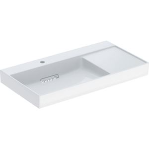 GEBERIT ONE umyvadlo 90 cm, s otvorem pro baterii vlevo, skrytý přepad, KeraTect