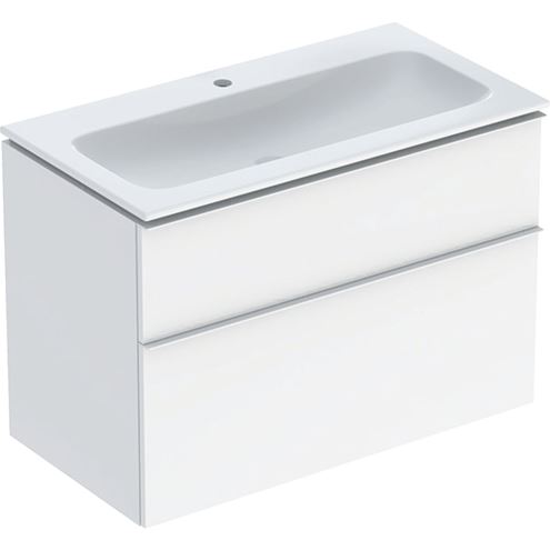 GEBERIT ICON skříňka s umyvadlem 90x48x63 cm, 2 zásuvky, KeraTect, lesklá bílá 502.333.01.1 Obrázek - Hlavní obrázek