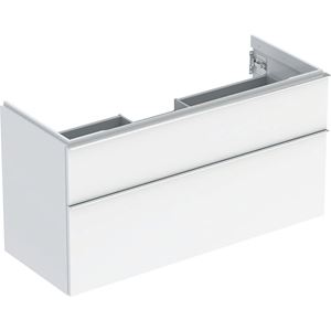 GEBERIT ICON skříňka pod umyvadlo 118,4x47,6x61,5 cm, 2 zásuvky, lesklá bílá