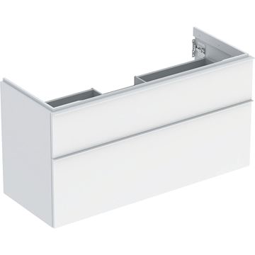 GEBERIT ICON skříňka pod umyvadlo 118,4x47,6x61,5 cm, 2 zásuvky, matná bílá