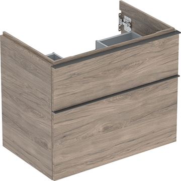 GEBERIT ICON skříňka pod umyvadlo 74x47,6x61,5 cm, 2 zásuvky, ořech hickory