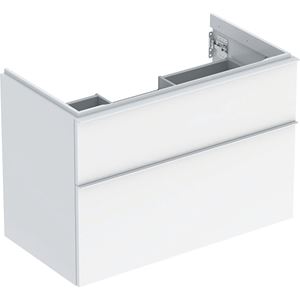 GEBERIT ICON skříňka pod umyvadlo 88,8x47,6x61,5 cm, 2 zásuvky, lesklá bílá