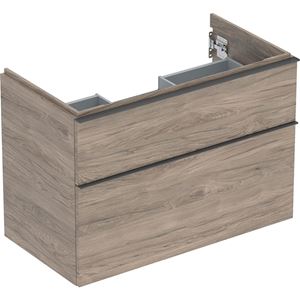 GEBERIT ICON skříňka pod umyvadlo 88,8x47,6x61,5 cm, 2 zásuvky, ořech hickory