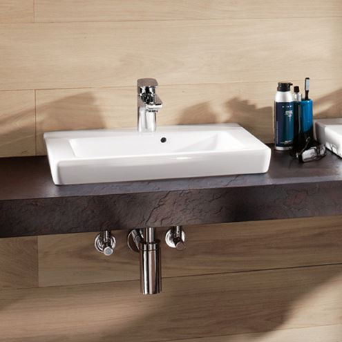 VILLEROY & BOCH SUBWAY 2.0 umyvadlo 50 cm, s otvorem pro baterii a přepadem, CeramicPlus, broušené 73155GR1 Obrázek - fotka