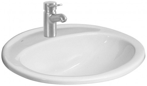 JIKA IBON umyvadlo 52 cm, s otvorem pro baterii a přepadem H8130100001041 Obrázek - Hlavní obrázek