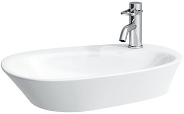 LAUFEN PALOMBA COLLECTION umyvadlo na desku 60 cm, s otvorem pro baterii a přepadem