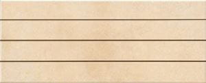 ARGENTA ACACIA dekor 20x50 cm, mat reliéf, crema prei