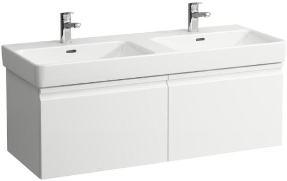 LAUFEN PRO S skříňka pod dvojumyvadlo 115,9x45x39,7 cm, 2 zásuvky, lesklá bílá H4835630964751 Obrázek - Hlavní obrázek