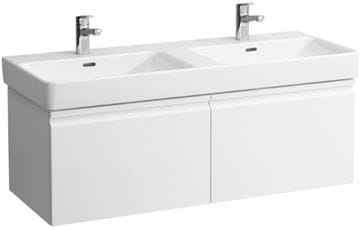 LAUFEN PRO S skříňka pod dvojumyvadlo 115,9x45x39,7 cm, 2 zásuvky, lesklá bílá