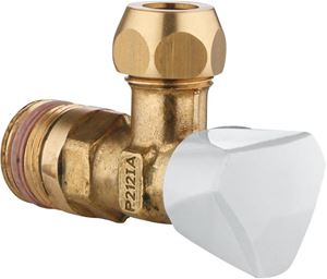 GROHE rohový ventil 1/2"x3/8", mosaz/bílá