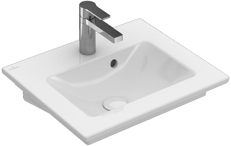VILLEROY & BOCH VERITY LINE umyvadlo 50 cm, s otvorem pro baterii a přepadem, alpská bílá 4A165001 Obrázek - fotka