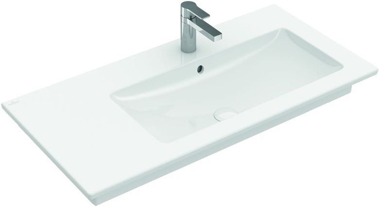 VILLEROY & BOCH VERITY LINE umyvadlo 100 cm, s otvorem pro baterii a přepadem, alpská bílá 4A14R101 Obrázek - fotka