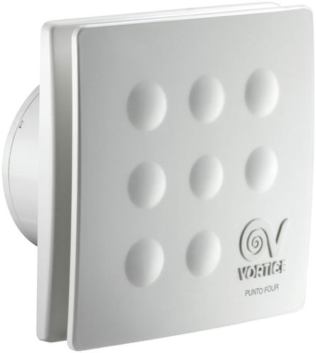 VORTICE PUNTO FOUR MFO 100/4" T axiální ventilátor 100 mm, nástěnný/stropní, s časovačem a zpětnou klapkou 11146 Obrázek - Hlavní obrázek