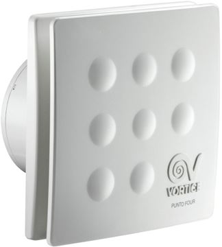 VORTICE PUNTO FOUR MFO 120/5" T axiální ventilátor 120 mm, nástěnný/stropní, s časovačem a zpětnou klapkou