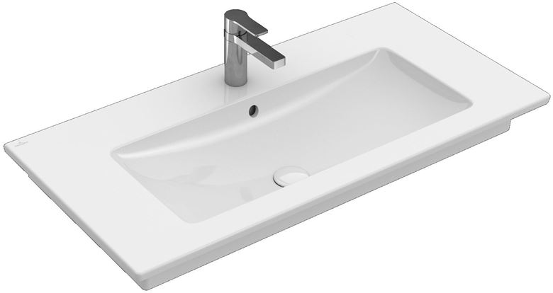 VILLEROY & BOCH VERITY LINE umyvadlo 80 cm, s otvorem pro baterii a přepadem, alpská bílá 4A128L01 Obrázek - fotka