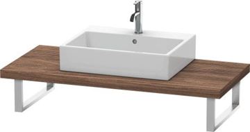 CONCEPT 450 deska pod umyvadlo s výřezem 120x55x4,5 cm, tmavý ořech