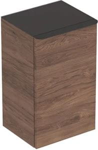 GEBERIT SMYLE SQUARE nízká skříňka 36x32,6x60 cm, 1 dvířka, panty vpravo, ořech hickory