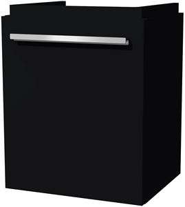 VILLEROY & BOCH VERITY DESIGN 2.0 skříňka pod umývátko 43,5x36,2x54 cm, 1 dvířka, panty vpravo, Black Matt