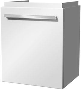 VILLEROY & BOCH VERITY DESIGN 2.0 skříňka pod umývátko 43,5x36,2x54 cm, 1 dvířka, panty vpravo, Glossy White