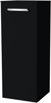 VILLEROY & BOCH VERITY DESIGN 2.0 nízká skříňka 35x34,3x88,8 cm, 1 dvířka, panty vpravo, Black Matt