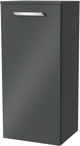 VILLEROY & BOCH VERITY DESIGN 2.0 nízká skříňka 40x34,3x88,8 cm, 1 dvířka, panty vpravo, Glossy Grey B08201FP Obrázek - Hlavní obrázek