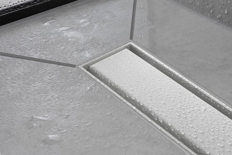 HANSGROHE 800 RAINDRAIN MATCH vrchní sada sprchového žlabu, s výškově stavitelným rámem, matná černá 56038670 Obrázek - fotka