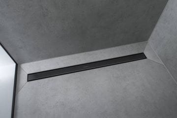 HANSGROHE 800 RAINDRAIN MATCH vrchní sada sprchového žlabu, s výškově stavitelným rámem, matná černá 56038670 Obrázek - fotka