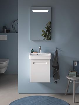 DURAVIT NO.1 skříňka pod umývátko 39x31,6x47,8 cm, 1 dvířka, panty vlevo, Graphit matt N14266L49490000 Obrázek - fotka
