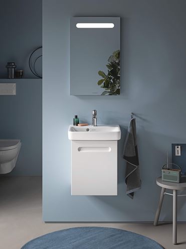 DURAVIT NO.1 skříňka pod umývátko 39x31,6x47,8 cm, 1 dvířka, panty vlevo, Graphit matt N14266L49490000 Obrázek - fotka