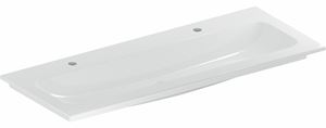 GEBERIT ICON umyvadlo 120 cm, se 2 otvory pro baterie, bez přepadu