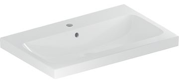 GEBERIT ICON LIGHT umyvadlo 75 cm, s otvorem pro baterii a přepadem, KeraTect