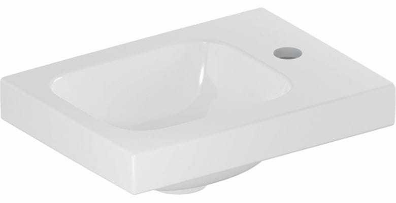 GEBERIT ICON LIGHT umývátko 38 cm, s otvorem pro baterii vpravo, bez přepadu, KeraTect 501.830.00.2 Obrázek - Hlavní obrázek