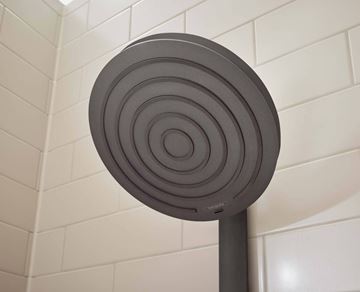 HANSGROHE PULSIFY S SHOWERPIPE 260 sprchový set s termostatickou baterií, horní sprcha, ruční sprcha se 3 proudy, tyč, hadice, EcoSmart, matná černá 24241670 Obrázek - fotka