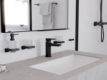 HANSGROHE METROPOL umyvadlová stojánková baterie, s odtokovou soupravou, EcoSmart, matná bílá 32507700 Obrázek - fotka