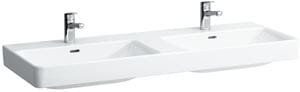 LAUFEN PRO S dvojumyvadlo 130 cm, se 2 otvory pro baterie a přepadem, LCC