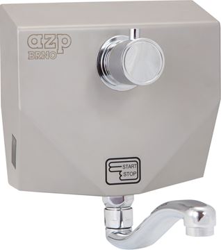 AZP BRNO umyvadlová senzorová termostatická baterie, napájení z baterie, nerez