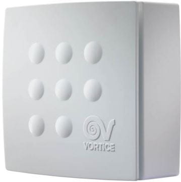 VORTICE QUADRO MICRO 100 radiální ventilátor 100 mm, nástěnný/stropní, se zpětnou klapkou