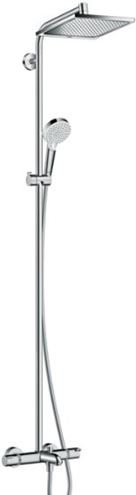 HANSGROHE CROMETTA E SHOWERPIPE 240 vanová termostatická baterie, s horní a ruční sprchou se 2 proudy, chrom 27298000 Obrázek - Hlavní obrázek