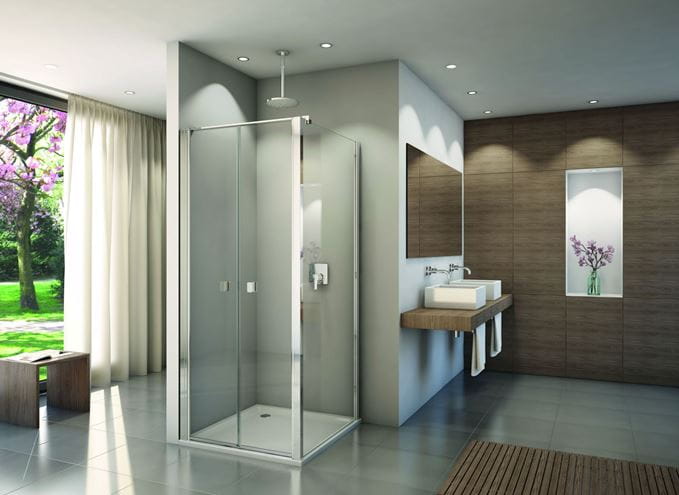 CONCEPT 200 sprchové dveře 90x200 cm, lítací, aluchrom/čiré sklo CON20905007 Obrázek - fotka