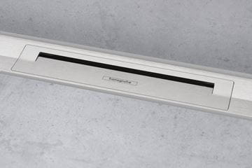 HANSGROHE 1000 RAINDRAIN FLEX vrchní sada sprchového žlabu, zkracovatelný, pro instalaci ke stěně, matná černá 56053670 Obrázek - fotka