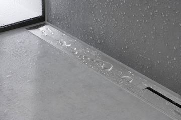 HANSGROHE 1000 RAINDRAIN FLEX vrchní sada sprchového žlabu, zkracovatelný, pro instalaci ke stěně, matná černá 56053670 Obrázek - fotka
