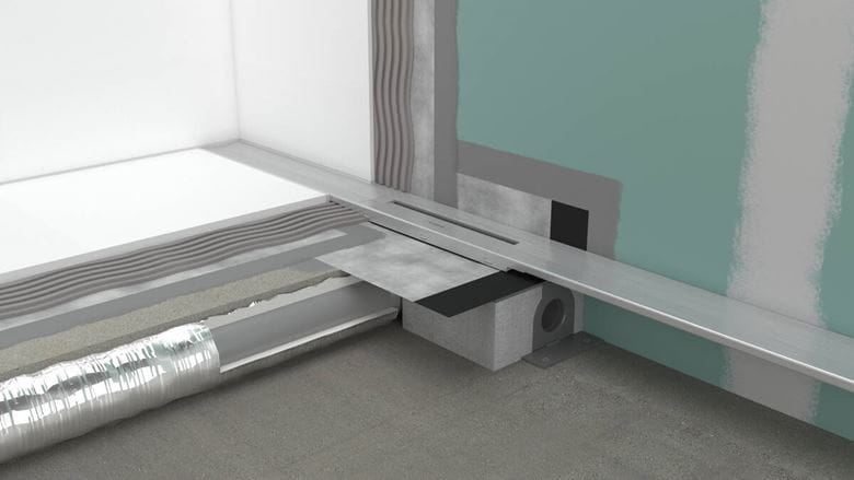 HANSGROHE 800 RAINDRAIN FLEX vrchní sada sprchového žlabu, zkracovatelný, pro instalaci ke stěně, kartáčovaný bronz 56051140 Obrázek - fotka
