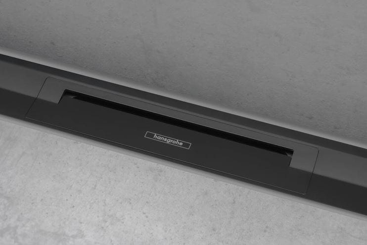 HANSGROHE 800 RAINDRAIN FLEX vrchní sada sprchového žlabu, zkracovatelný, pro instalaci ke stěně, kartáčovaný bronz 56051140 Obrázek - fotka